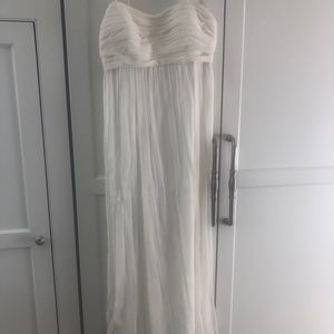 Jenny Yoo White Strapless Dress